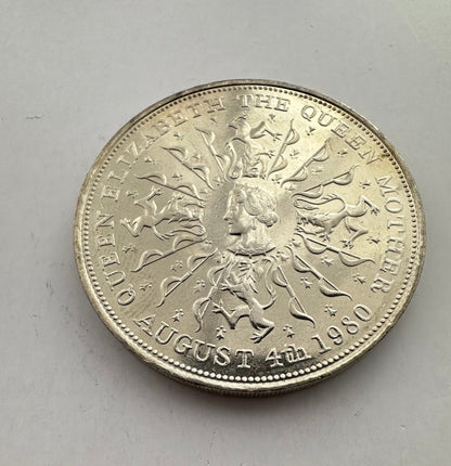 1980 Great Britain Her Majesty 80th Birthday Commemorative Coin