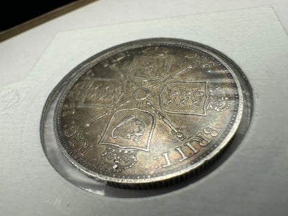 1887 Great Britain UK Queen Victoria Jubilee Florin - .925 Silver