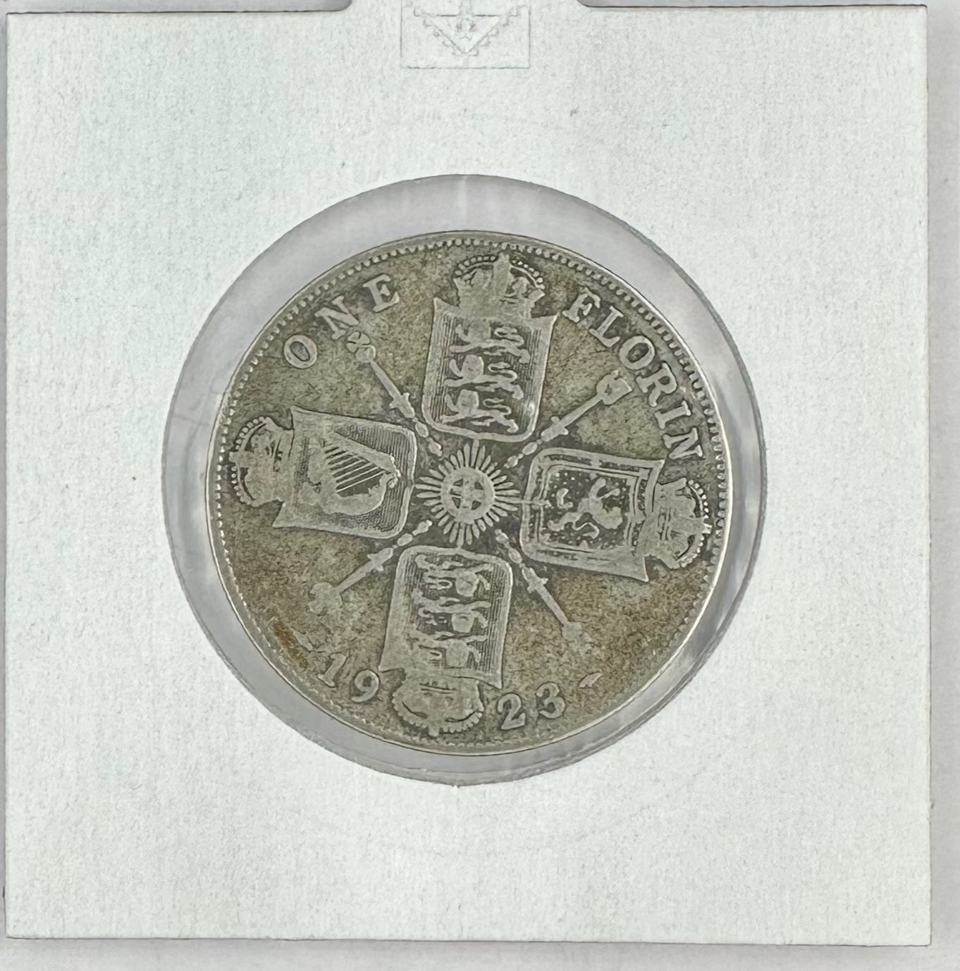 1923 Great Britain UK Silver Florin