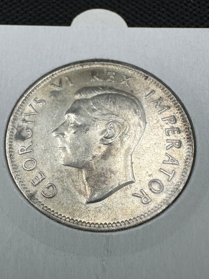 1942 South Africa Silver 2 1/2 Shillings