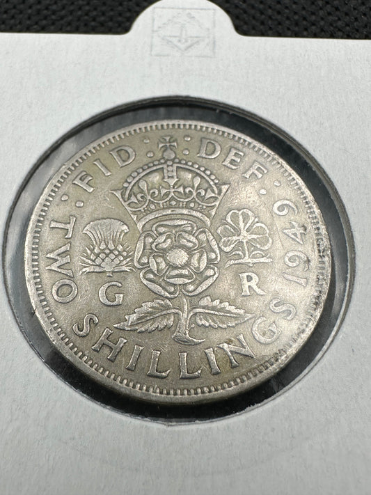 1949 Great Britain Two Shillings / Florin
