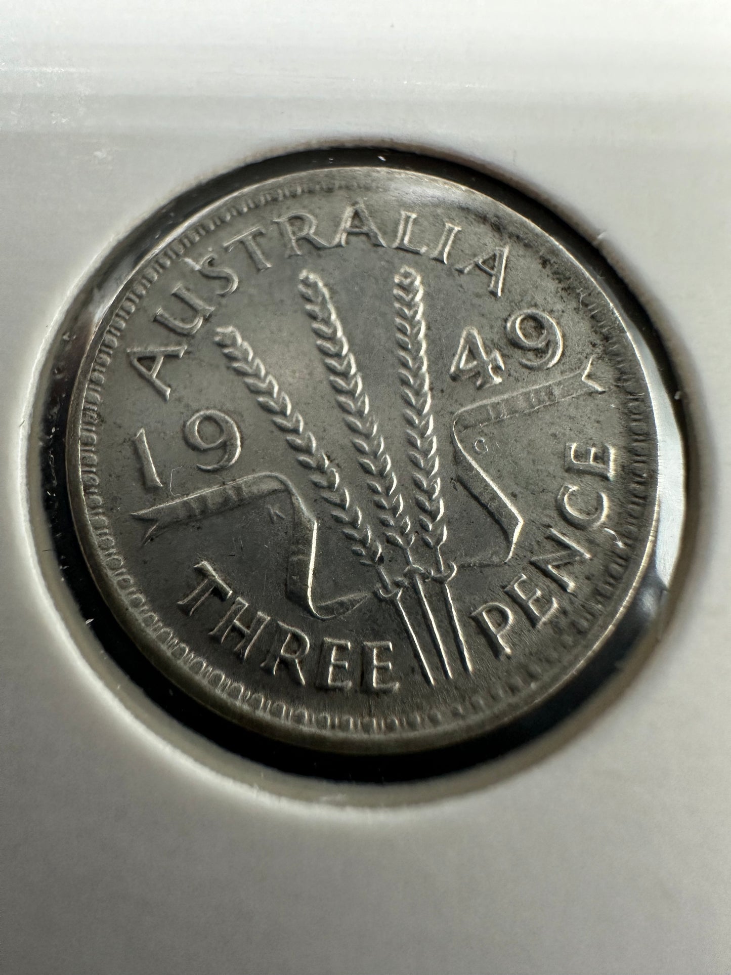 1949 Australian Threepence Silver Coin