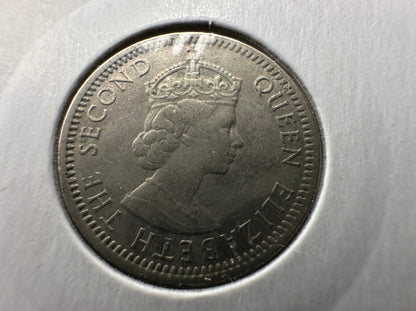 1957 Malaya and British Borneo 10 cent