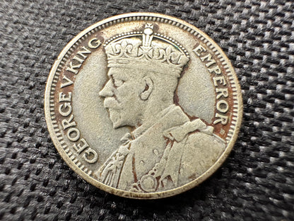 1934 Fiji Sixpence Silver Coin