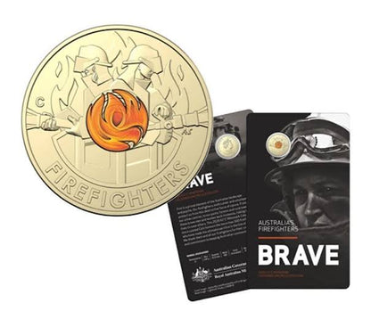 2020 Australia’s Brave Firefighter $2 'C' Mintmark Coin