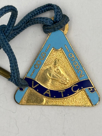 Vintage 1981-1982 Victorian Amateur Turf Club Enamel Members Badge