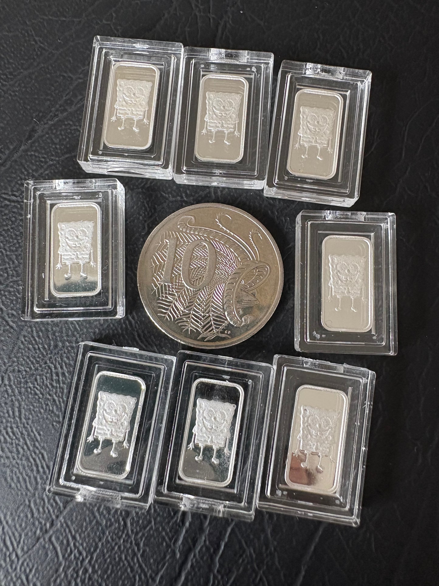 Mini Fractional Silver 1 gram Bar - Spongebob