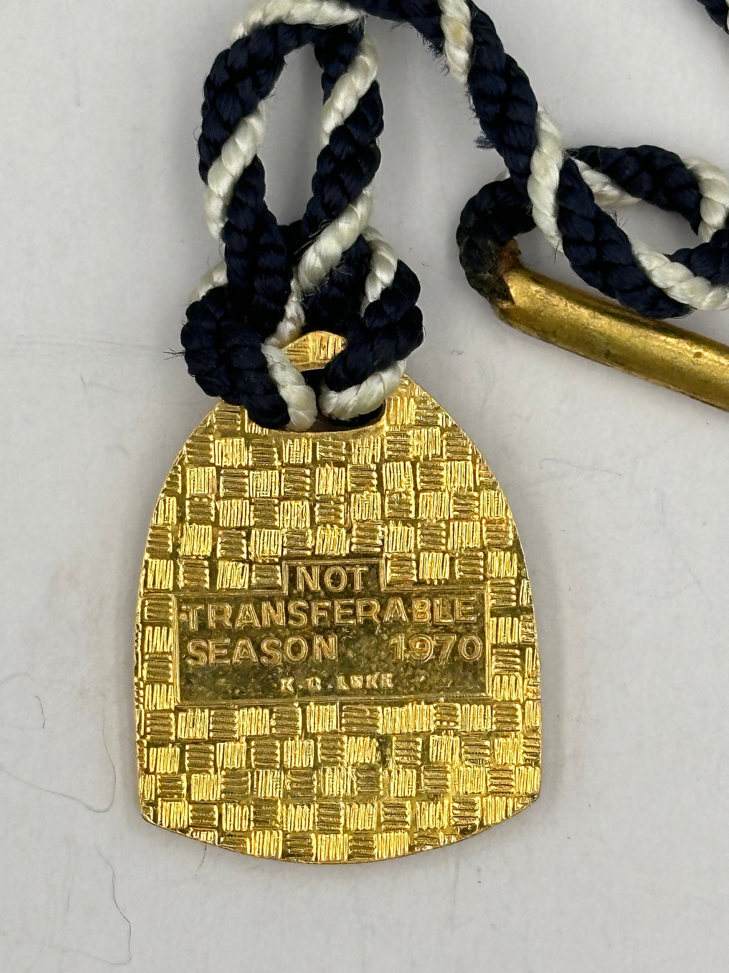 Vintage 1970 VFL Park Enamel and Metal Membership Medallion Badge