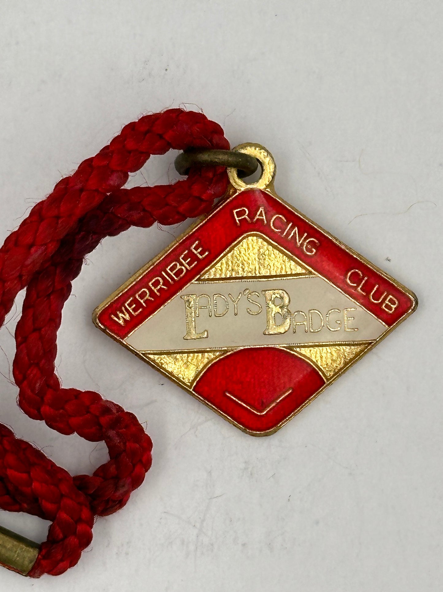 Vintage 1977-1978 Werribee Racing Club  Lady's Enamel Badge