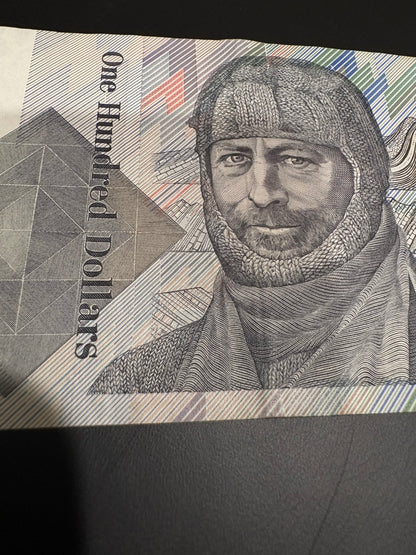 1990 $100 Circulated “Grey Nurse” Australian Paper note - ZEY 350589