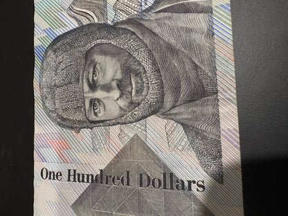 1985 $100 Circulated “Grey Nurse” Australian Paper note - ZEB 503595