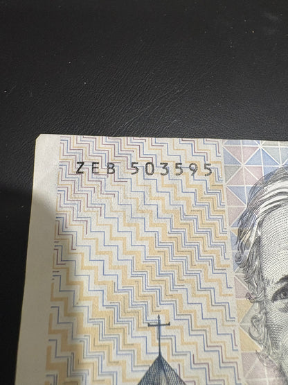 1985 $100 Circulated “Grey Nurse” Australian Paper note - ZEB 503595