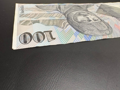 1985 $100 Circulated “Grey Nurse” Australian Paper note - ZEB 503595