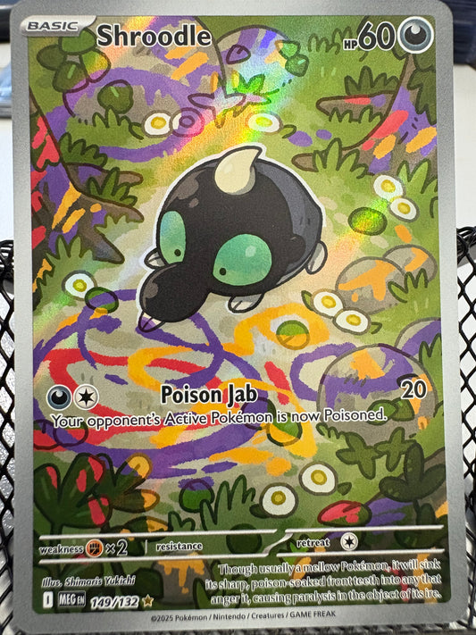 Shroodle 149/132 Illustration Rare Mega Evolution Pokemon TCG
