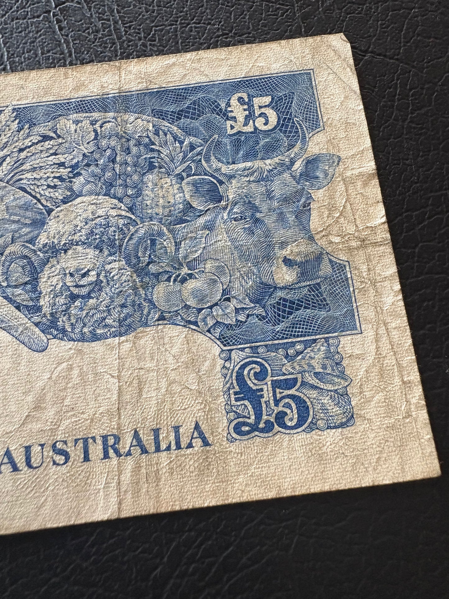 1954 Australian Five Pound Banknote - Coombs Wilson TA37 104941