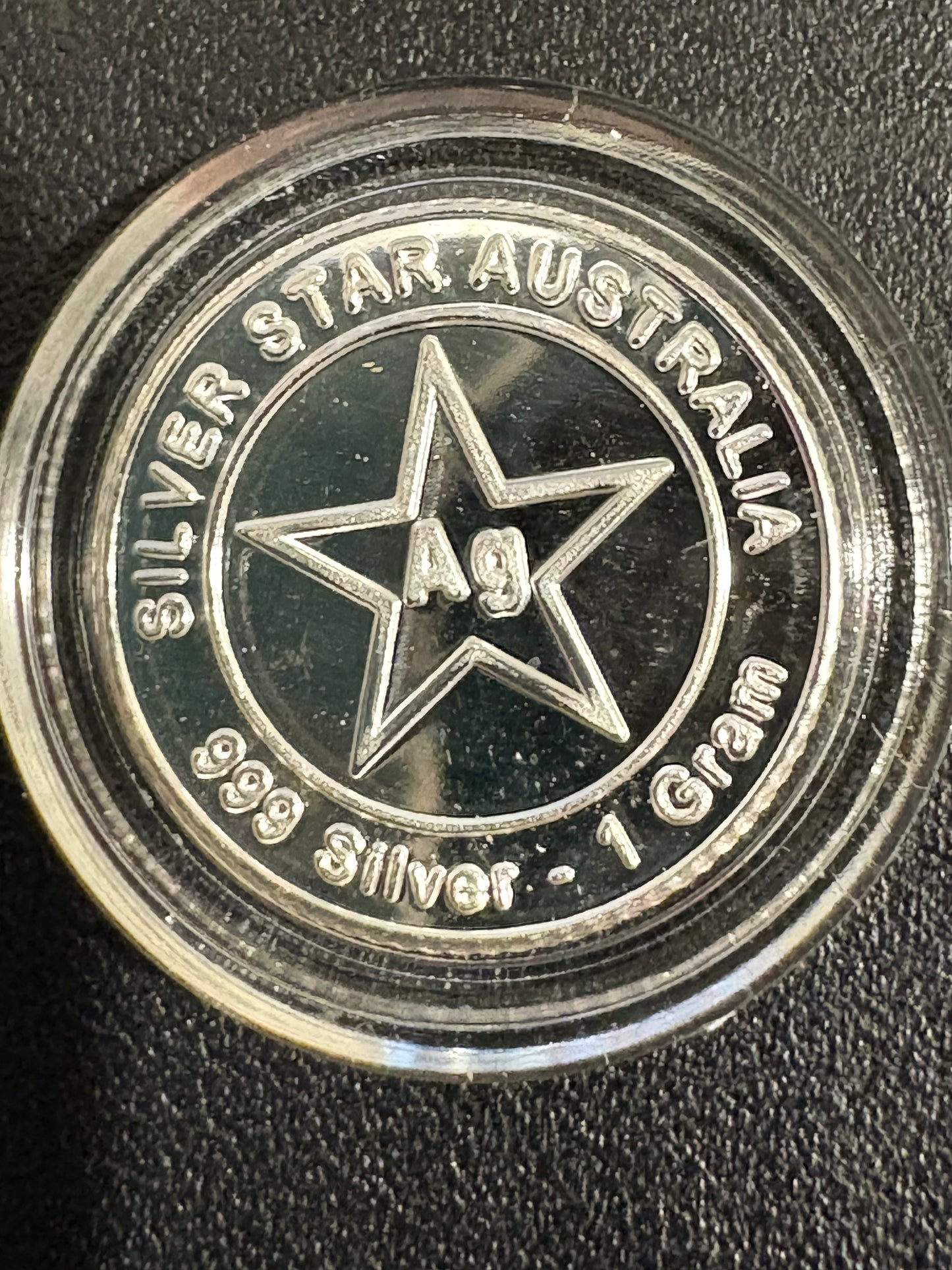 Mini Fractional Silver 1 gram round bullion - Red Poppy