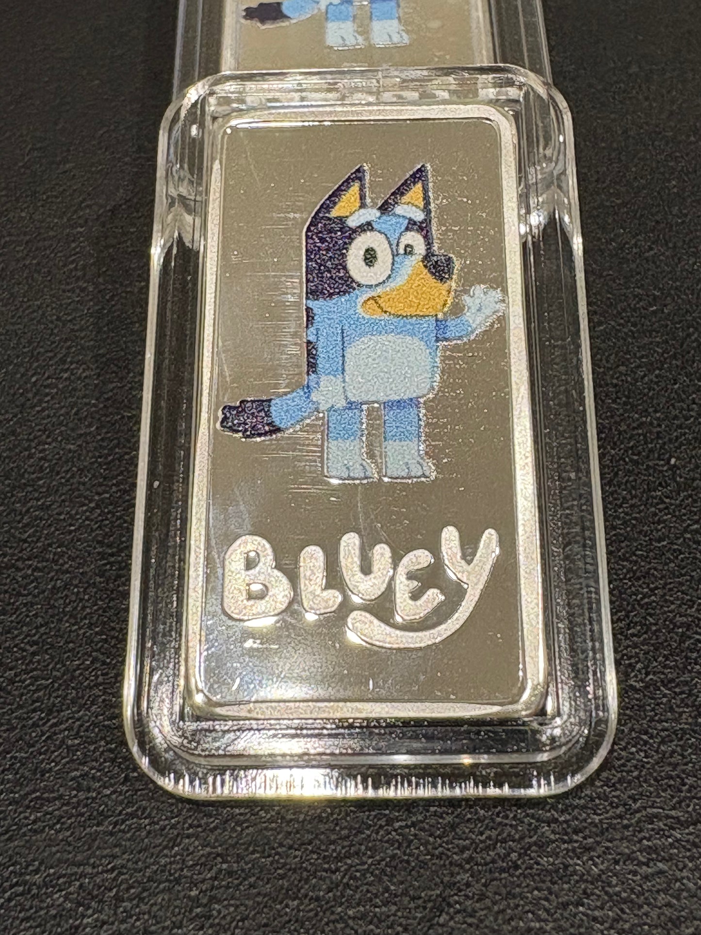 Bluey 5 gram Silver Coloured Rectangular Bar