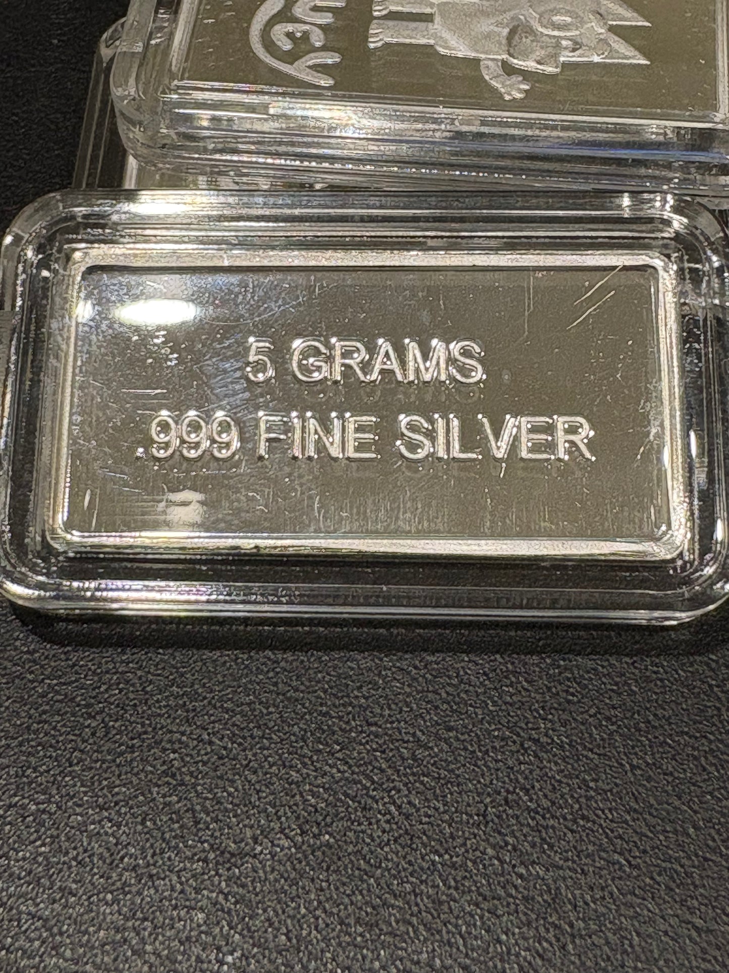 Bluey 5 gram Silver Rectangular Bar