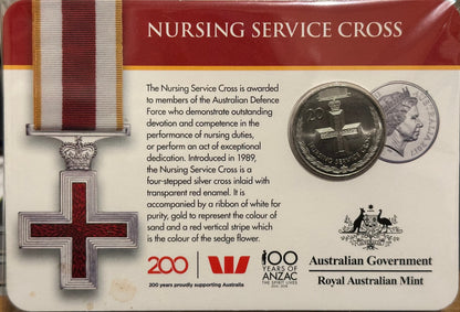 2017 Nursing Service Cross 20 cent coin