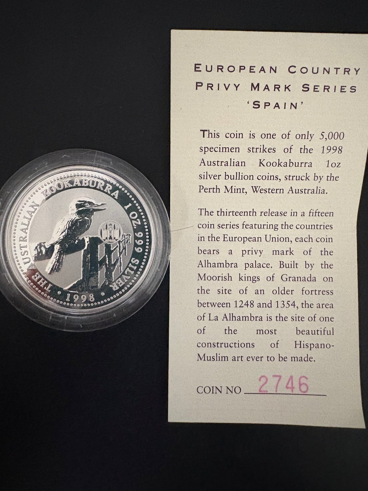 1996-1998 Australia Silver 15-Coin Set – European Country Privy Mark Collection