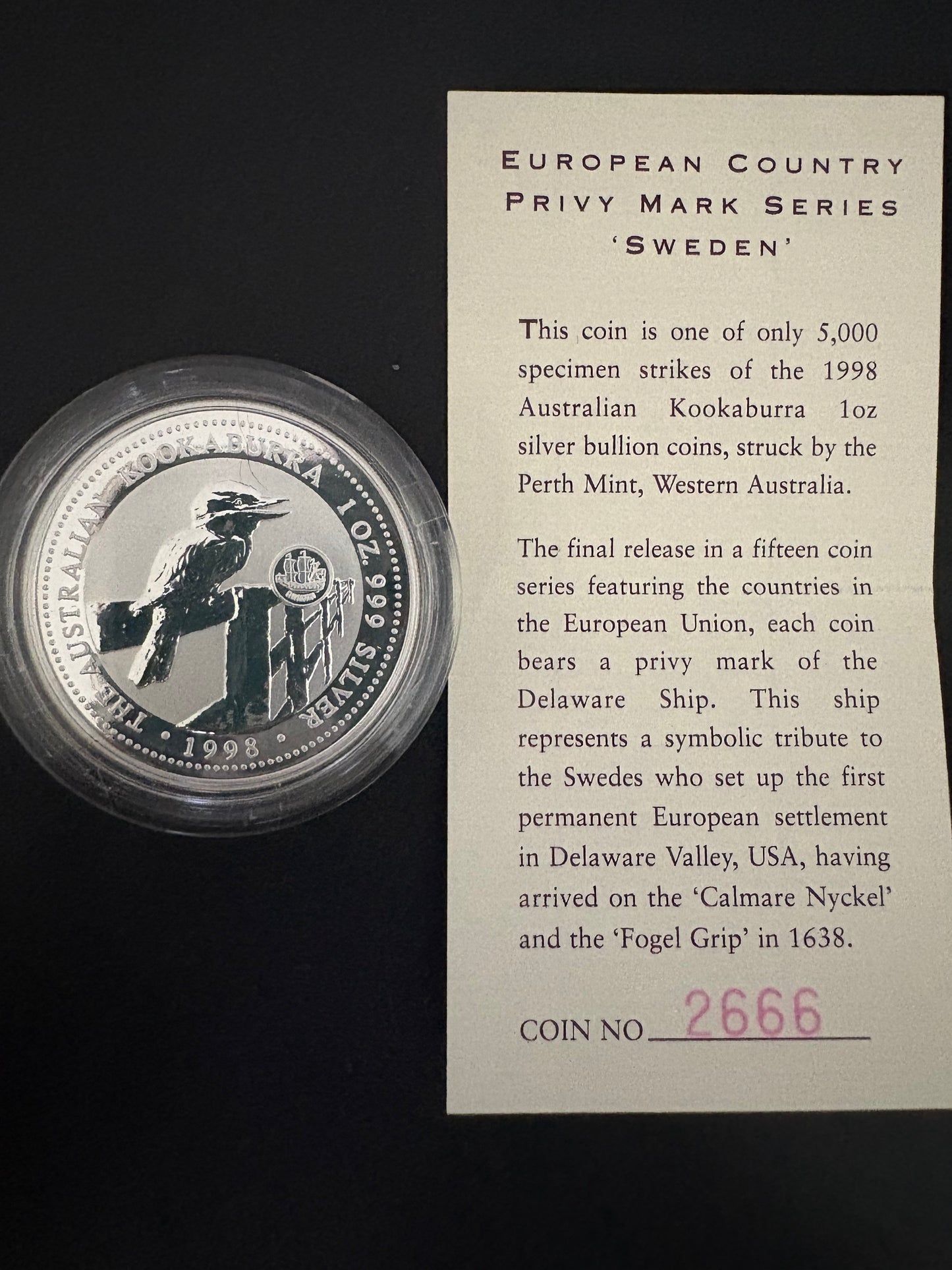 1996-1998 Australia Silver 15-Coin Set – European Country Privy Mark Collection