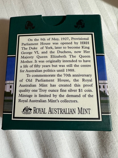 1997 $1 Old Parliament House Silver Proof Coin