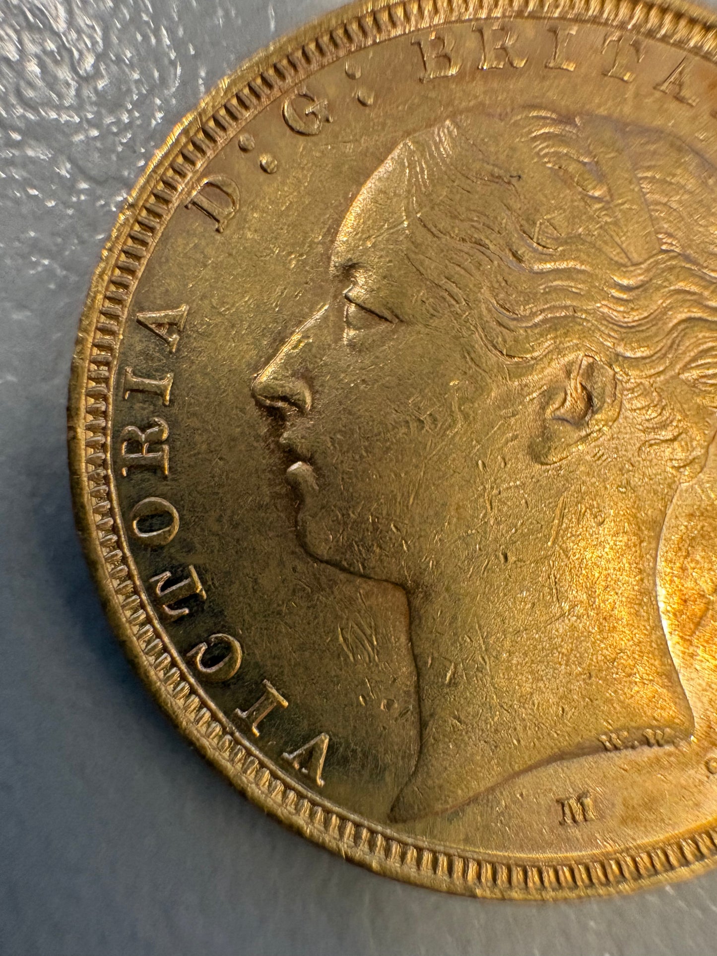 1885-M Australian Gold Sovereign – Melbourne Mint (Young Head Victoria)