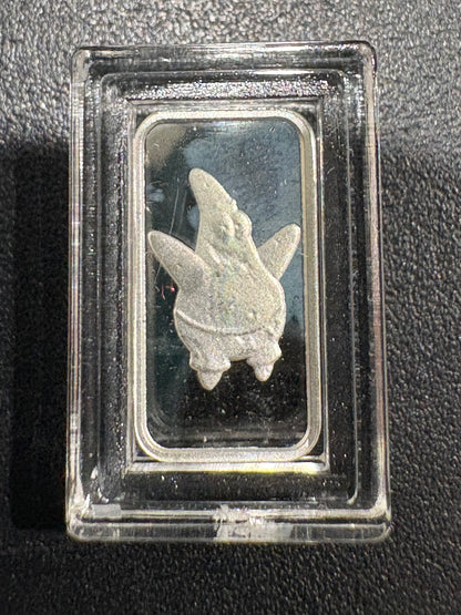 Mini Fractional Silver Bars – 1 Gram .999 Fine Silver (Patrick Star – SpongeBob SquarePants)