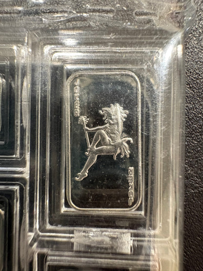 Mini Fractional Silver Bars – 5 × 1 Gram .999 Fine Silver (Poker Ladies Series)