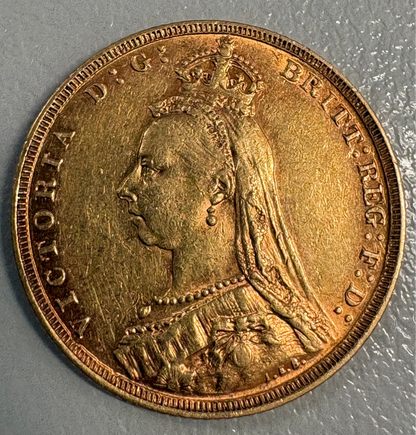 1888-M Gold Sovereign – Melbourne Mint