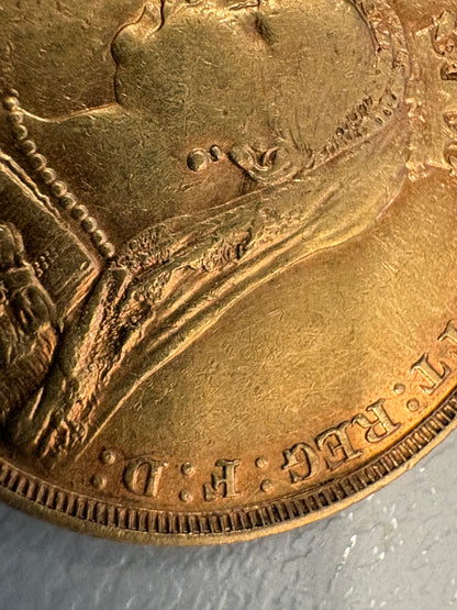 1888-M Gold Sovereign – Melbourne Mint