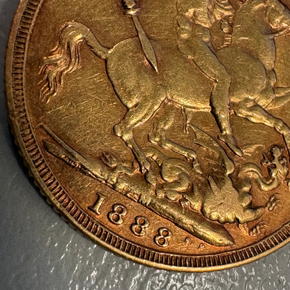 1888-M Gold Sovereign – Melbourne Mint