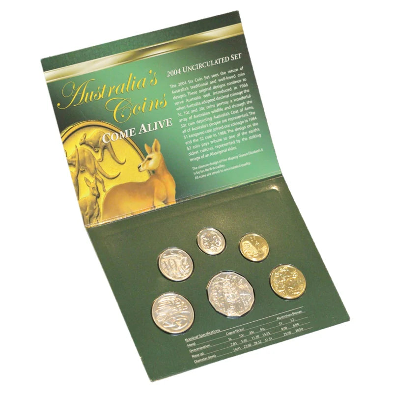 2004 Royal Australian Mint Six Coin Uncirculated Mint Set