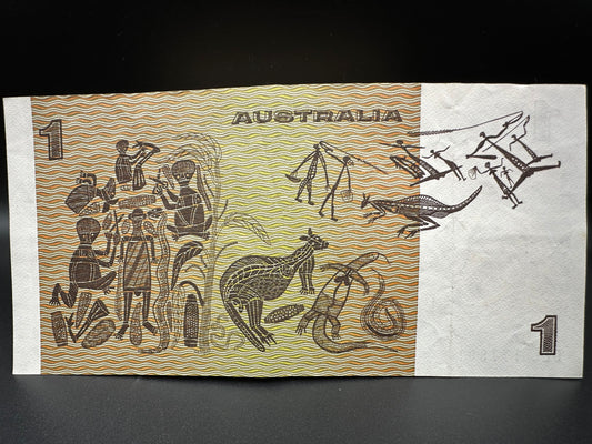 1982 $1 Australia Paper note - General Prefix - Johnston Stone - DLL177801