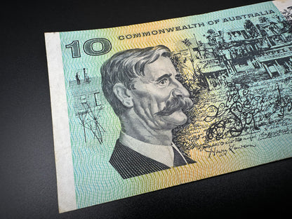 1972 $10 Australia Paper Banknote - Phillips Wheeler SXT 756379