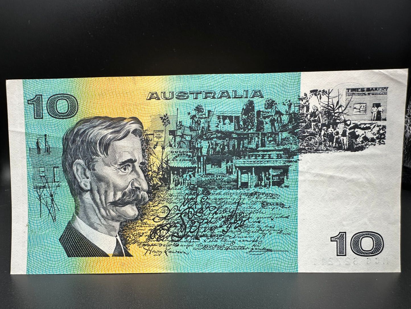 1989 $10 Australia Paper Banknote - Fraser Higgins MCG 827211