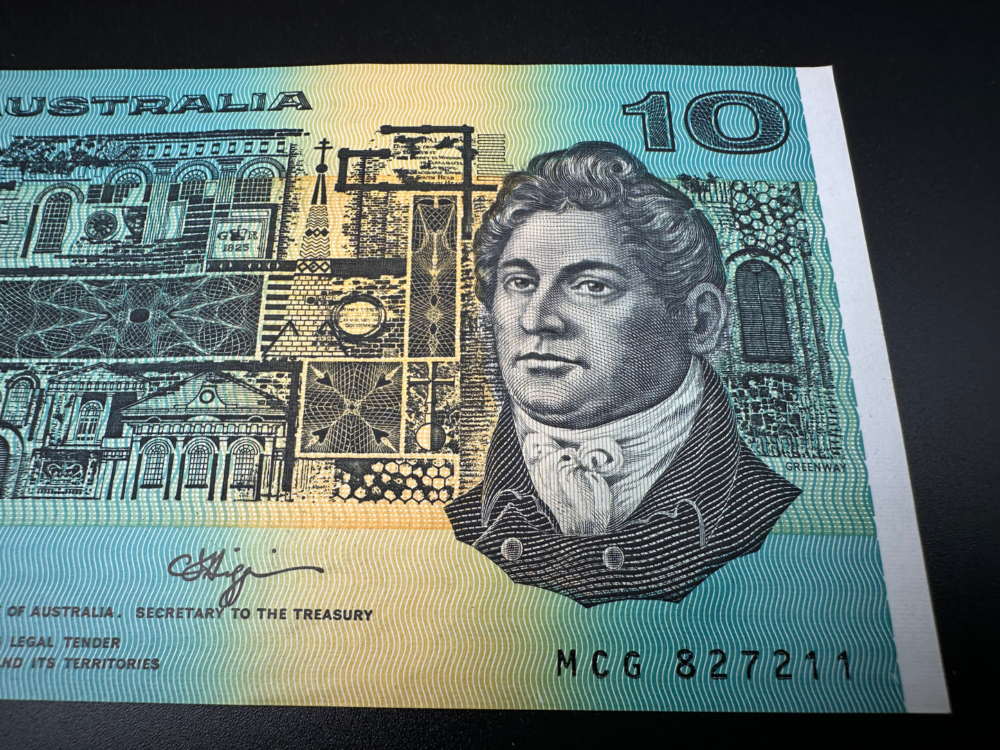 1989 $10 Australia Paper Banknote - Fraser Higgins MCG 827211