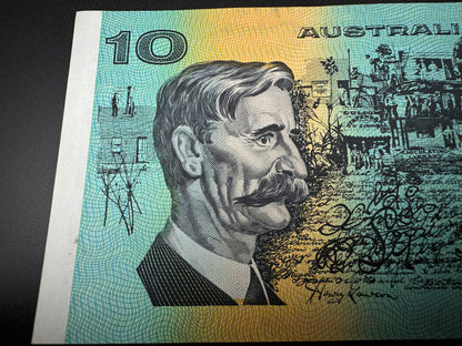 1989 $10 Australia Paper Bank note - General Prefix - Fraser Higgins MCG827211