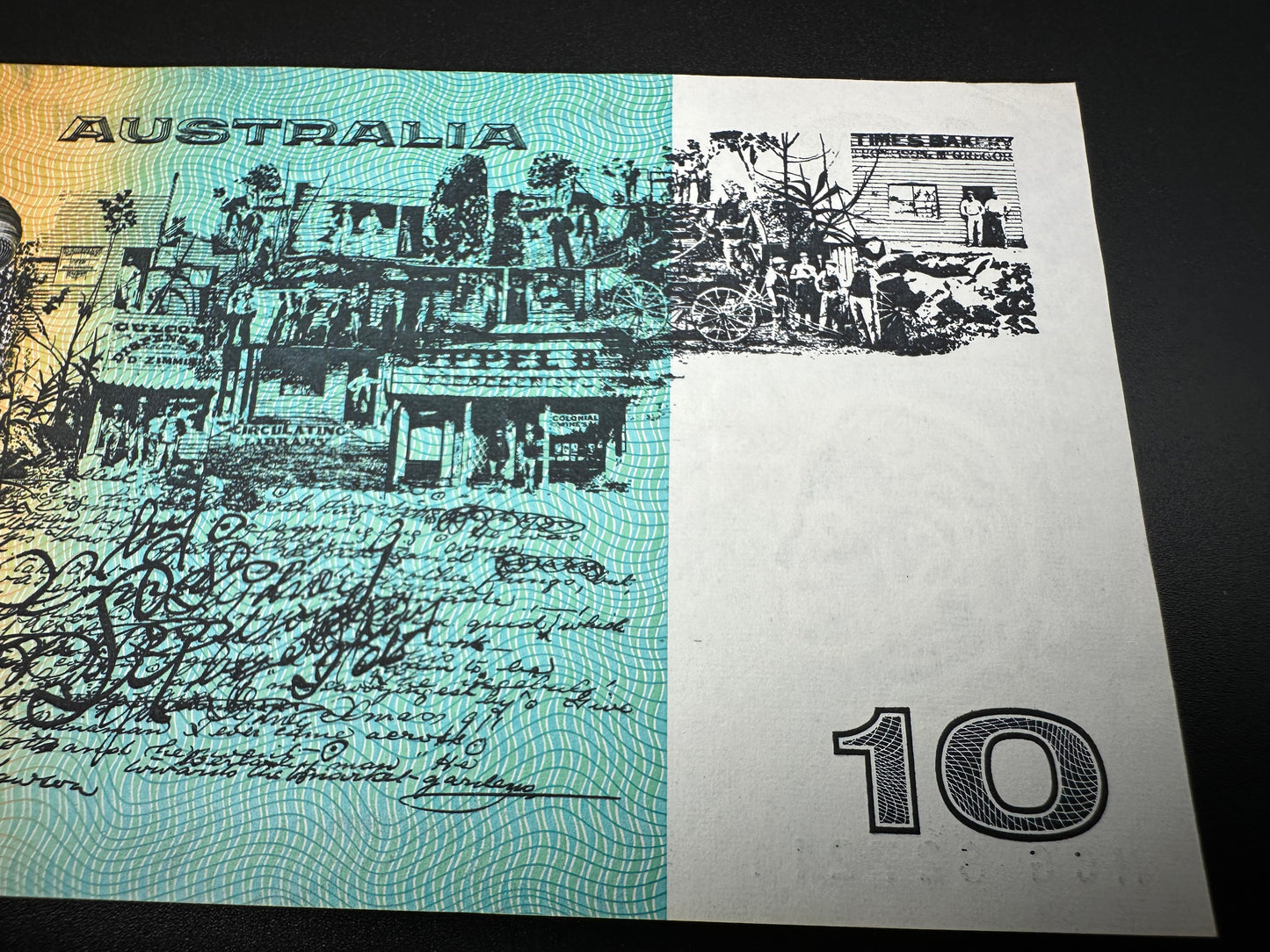 1989 $10 Australia Paper Banknote - Fraser Higgins MCG 827211