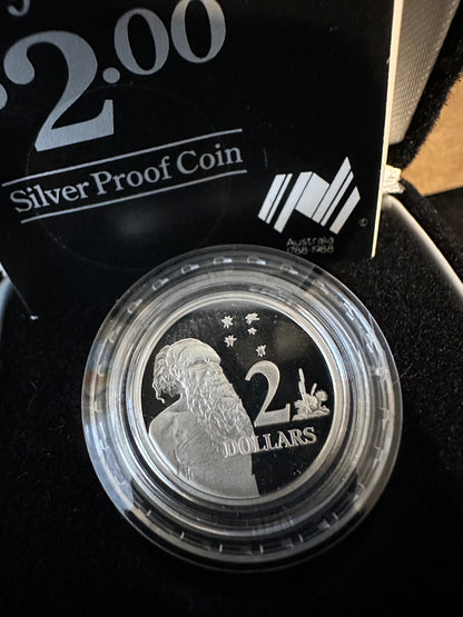 1988 $2 Australia Indigenous Elder Silver Proof Coin