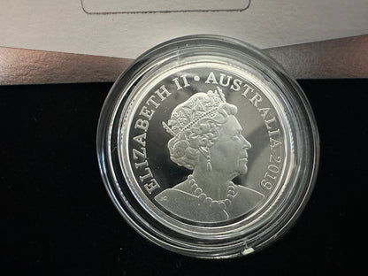 2019 $1 Fine Silver Proof Coin - 6th Portrait Double Header - Clark and Rank-Broadley Effigies