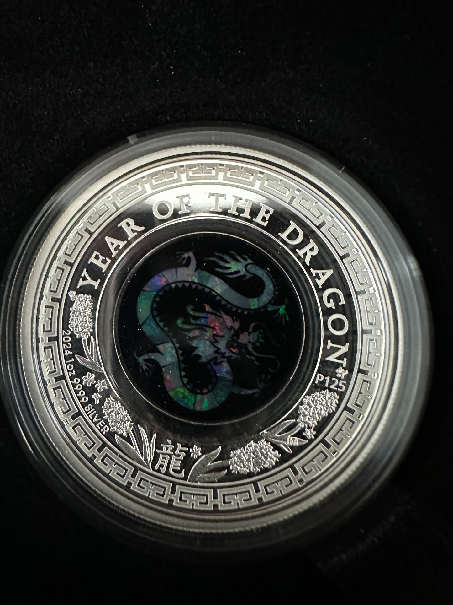 2024 Australian Opal Lunar Series Year of the Dragon 1oz Silver Proof Coin