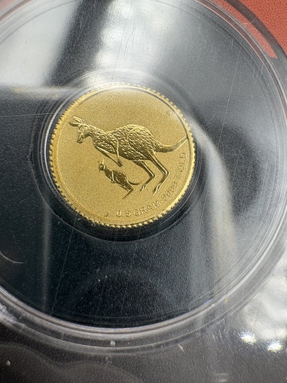 2011-2024 Collector Set of 14 Miniature Kangaroo Series 0.5 gram Gold $2 coin