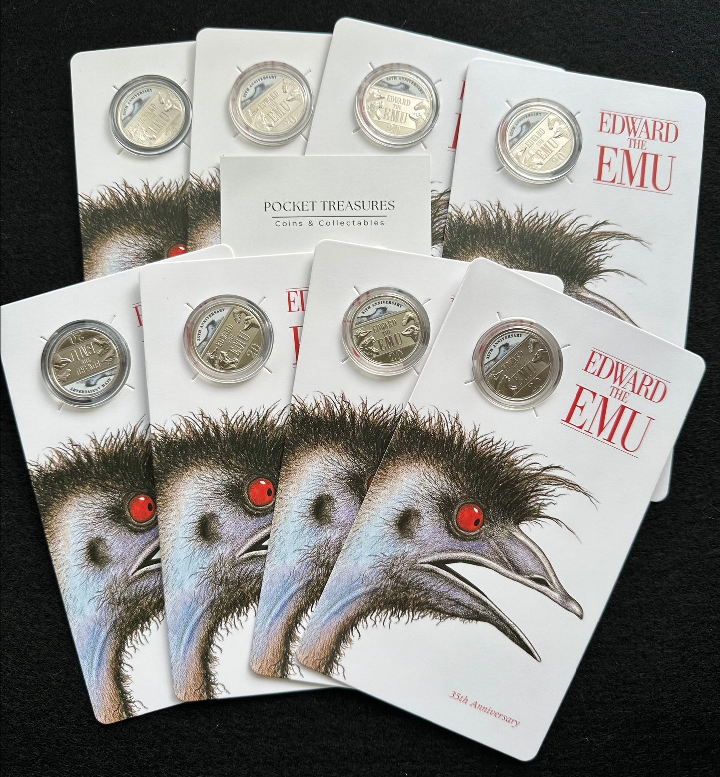 2023 20c CuNi Coloured Uncirculated Coin (Coin in Card) – 35th Anniversary of Edward the Emu