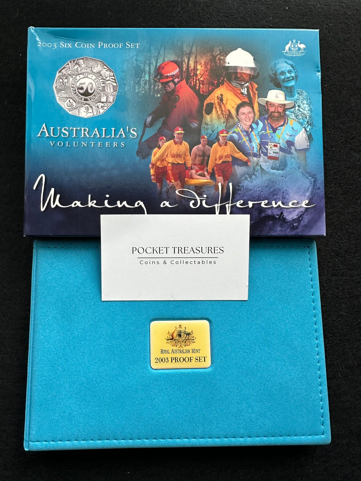 2003 Royal Australian Mint Proof Set - Australia's Volunteers Making a Difference