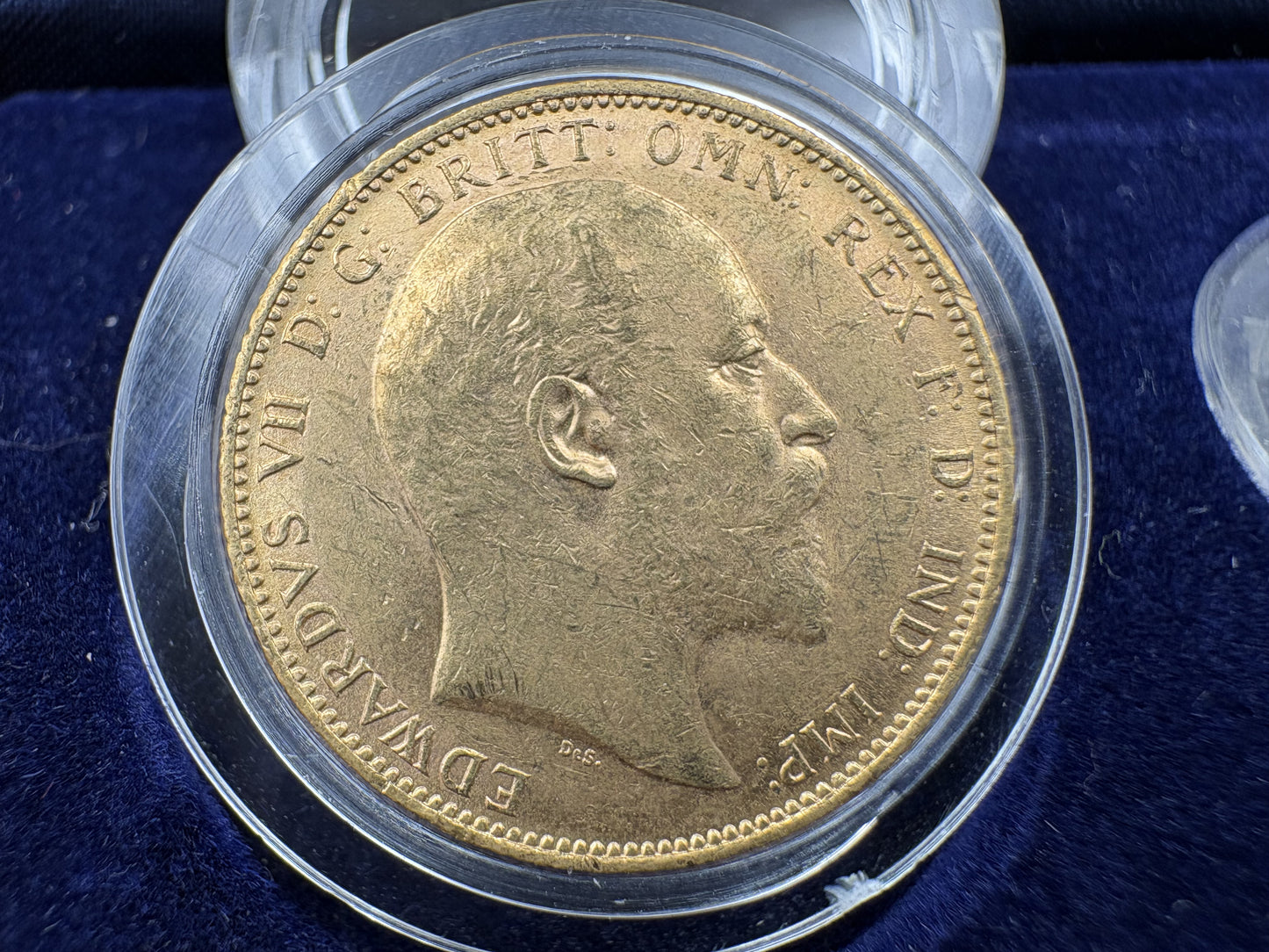 1904 George V Gold Sovereign M, P, & S Trio - Downies and Sherwood