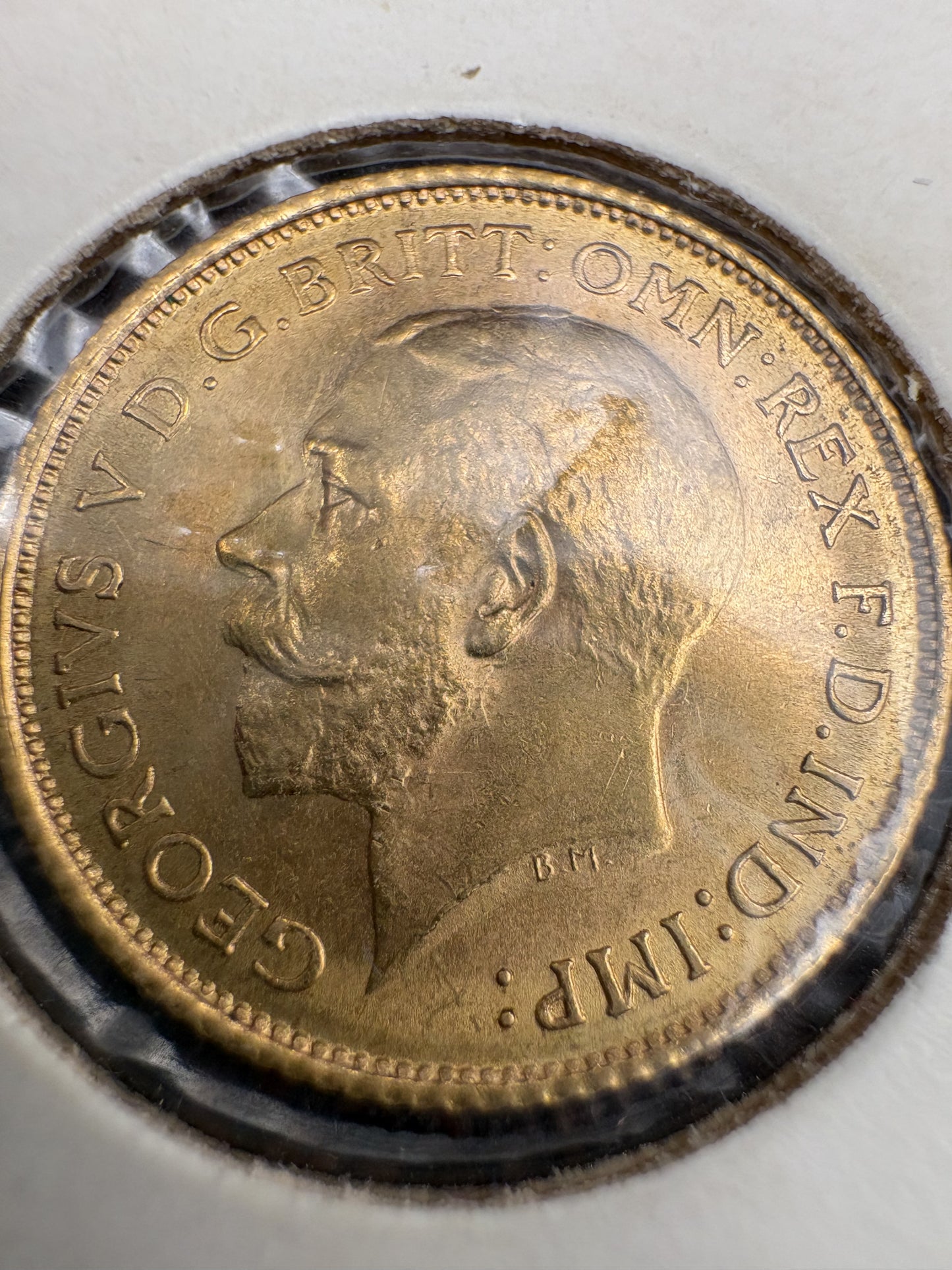 1915 Australian Half Gold Sovereign Sydney Mintmark