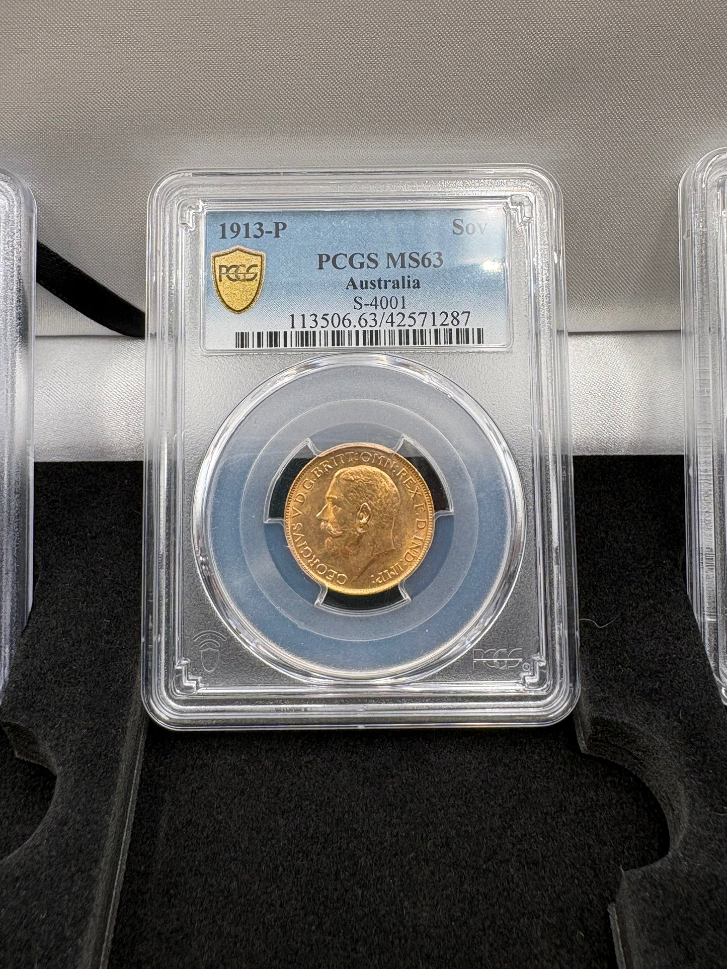 1913 Australian Gold Sovereign Trio – Perth, Melbourne and Sydney Mintmarks
