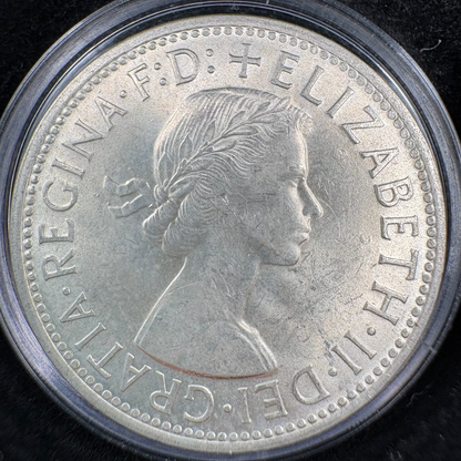 1954 Royal Visit Australian Florin - 50% Silver Commemorative Coin