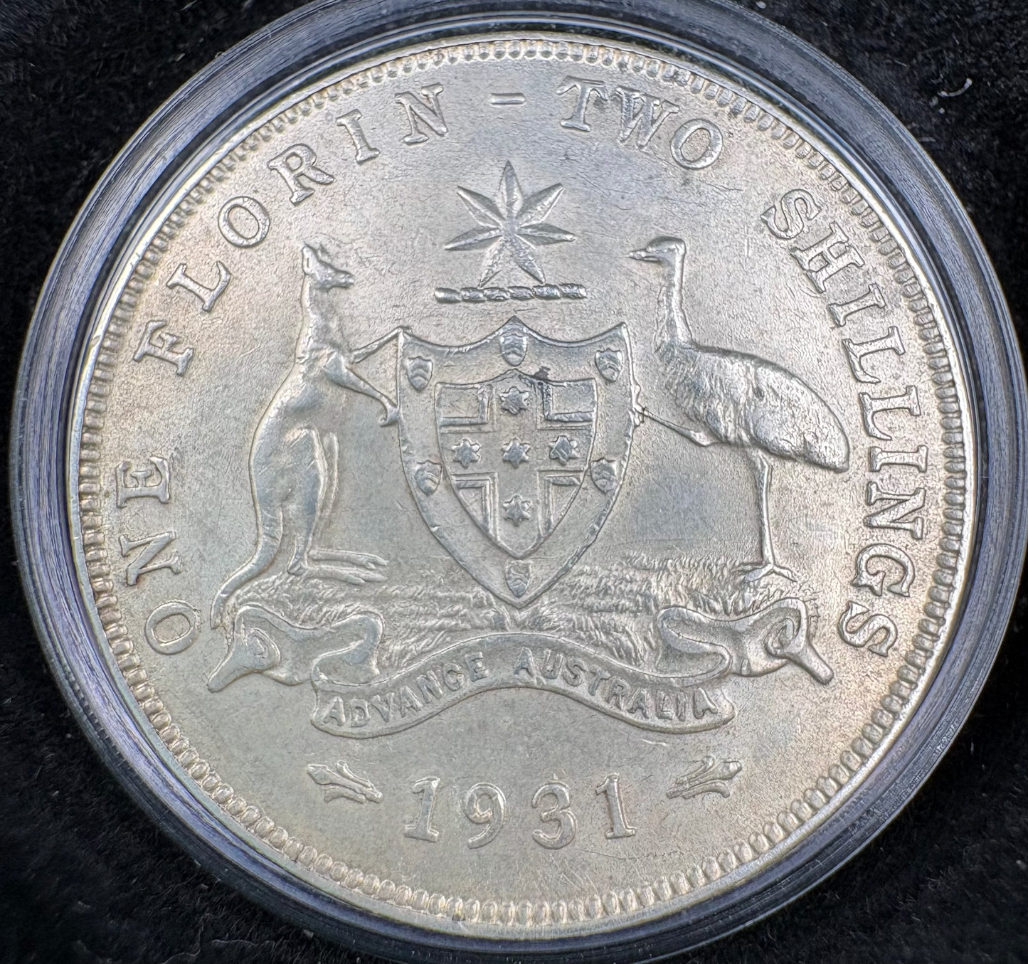 1931 Australian Florin - Sterling Silver Pre-Decimal Coin